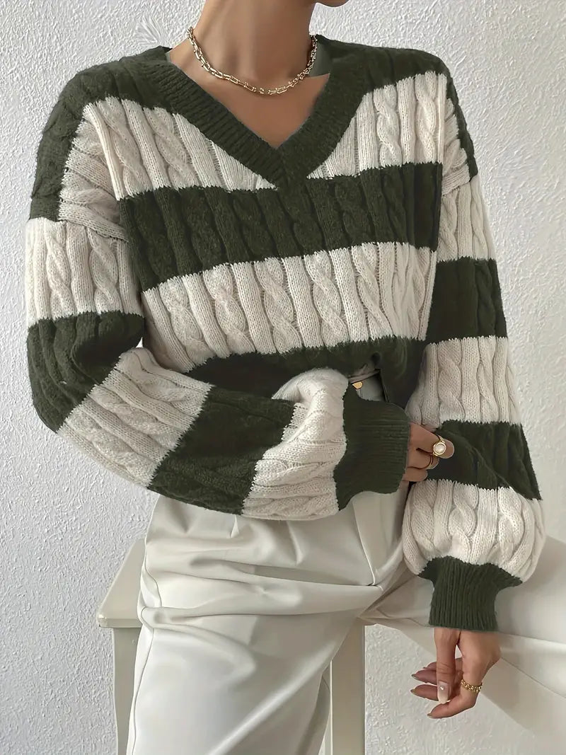 W&W Mode | Gestreifter Pullover