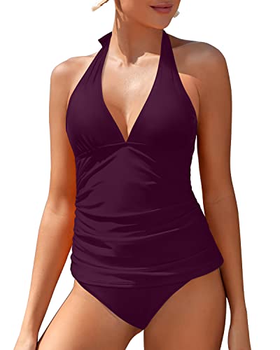W&W Mode | Halter Tankini Badeanzüge Für Damen Mit Bauchkontrolle