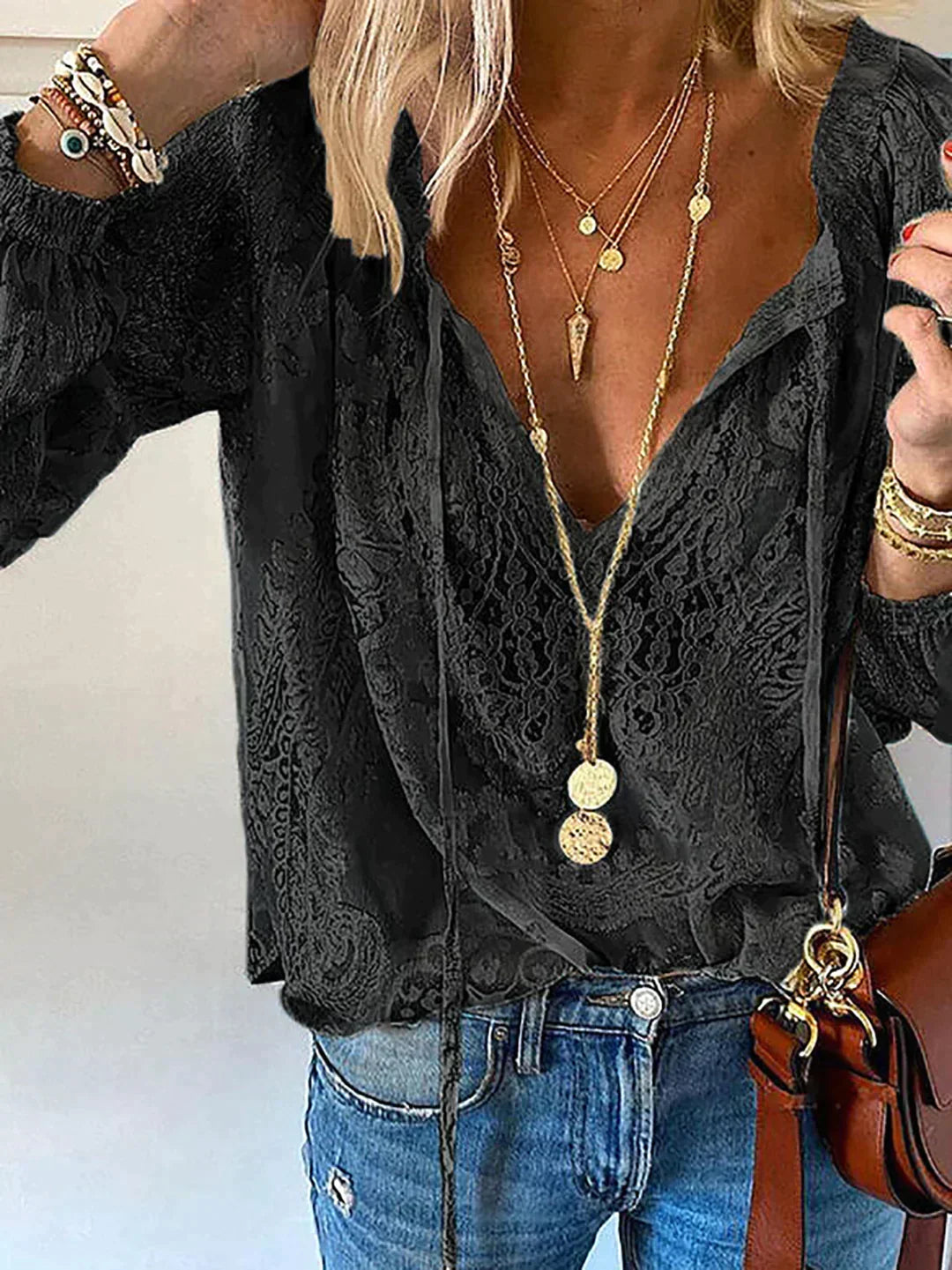 W&W Mode | Bluse Mit Spitzendetails