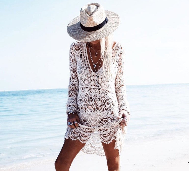 W&W Mode | Exklusive Beach Cover-up Bademode Hemd Oberteile up