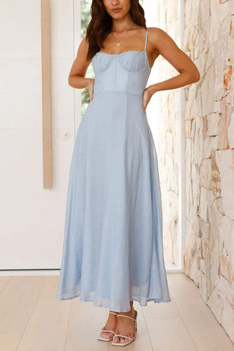 W&W Mode | Rosiedress Rückenfrei Schnürung Fließende Maxi Cami Kleid