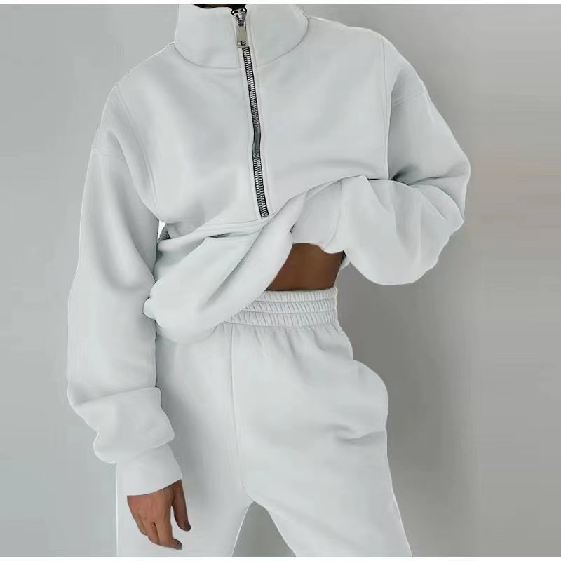 W&W Mode | teiliges sportliches Set - trendige Damen Sweatjacke mit Jogginghose