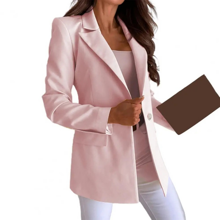 W&W Mode – Einfarbiger Damenblazer
