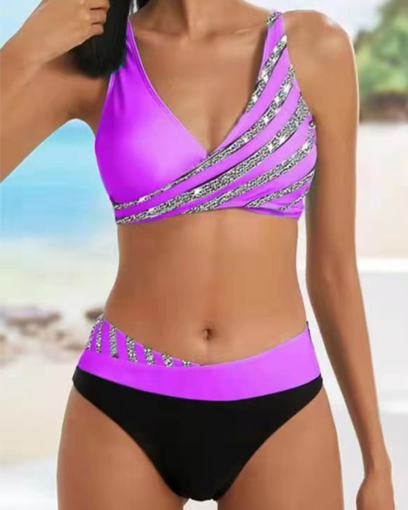 W&W Mode Bikini-Set mit Aufdruck