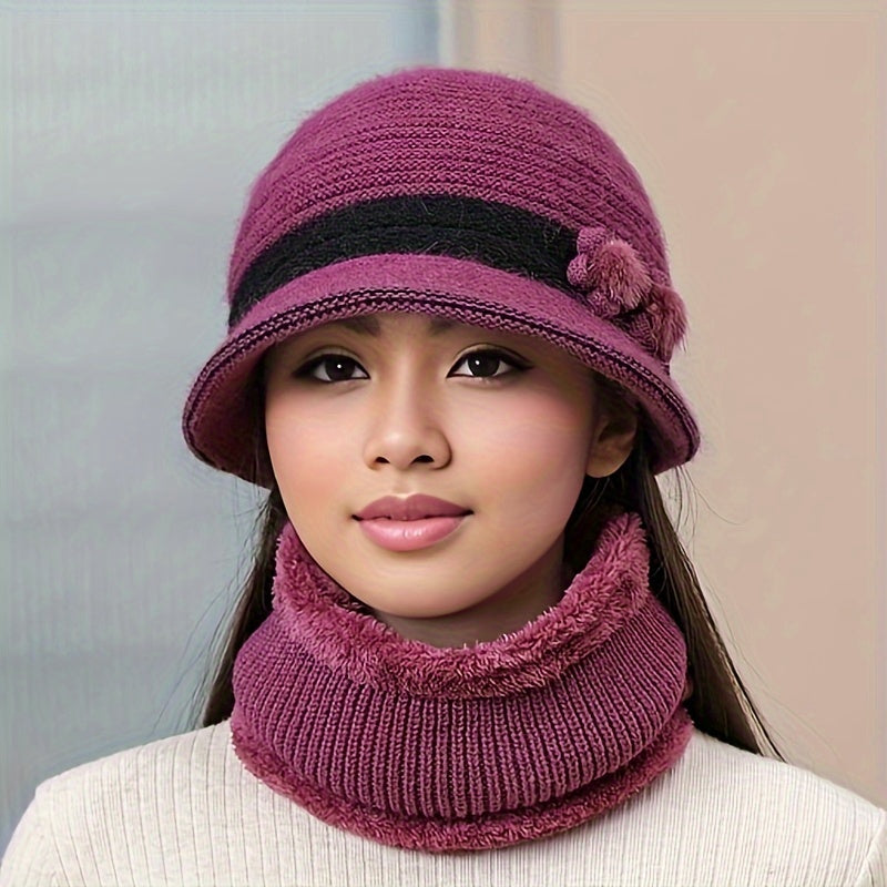 W&W Mode | Schickes Winter Stilvolles Gestricktes Set für Frauen