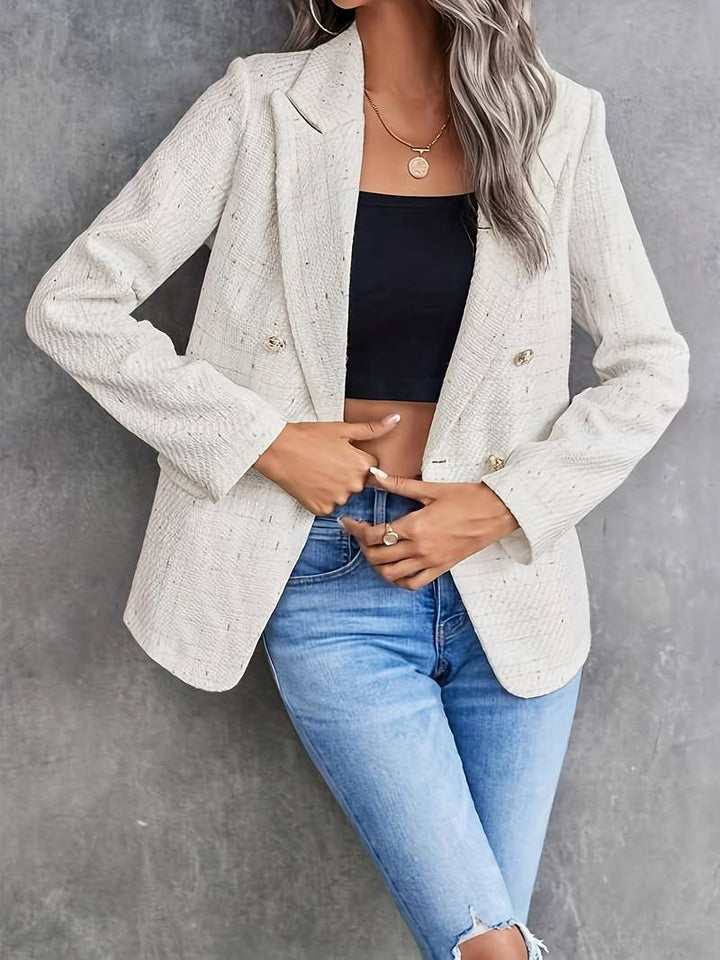 W&W Mode | Langarmblazer mit Reverskragen für Damen | Stilvoll und Elegant
