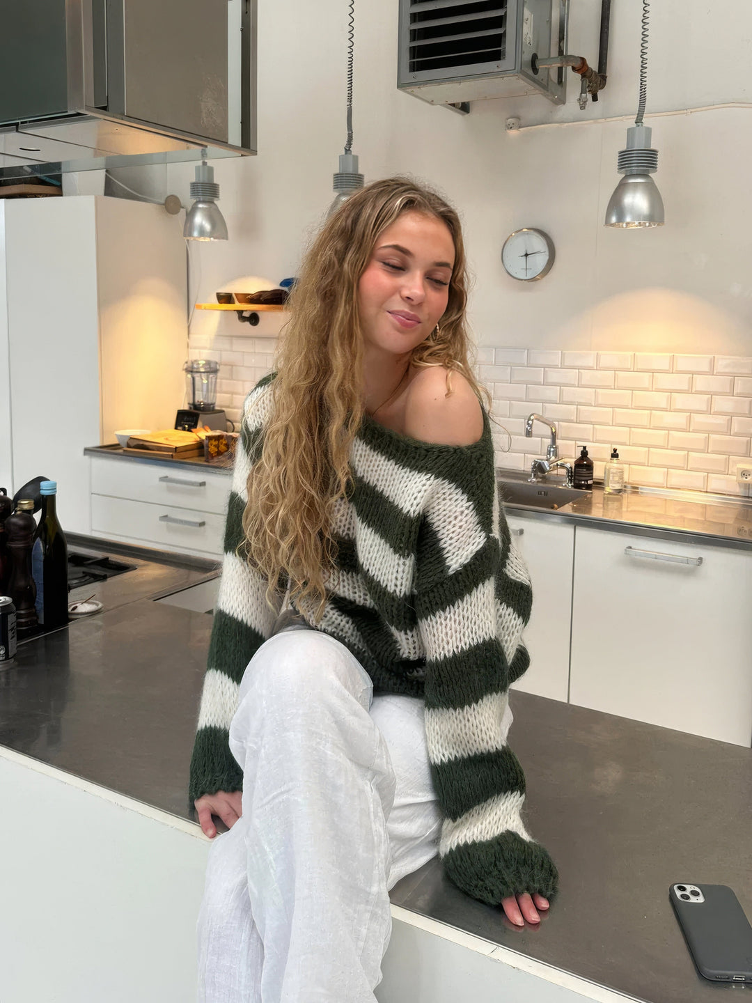 W&W Mode | Gestreifter Pullover