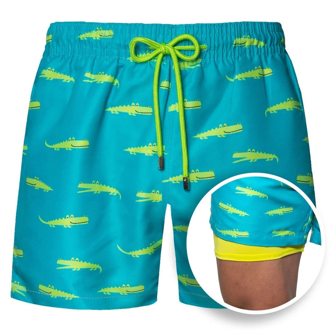 W&W Mode | Doppellagige Strandshorts Für Herren