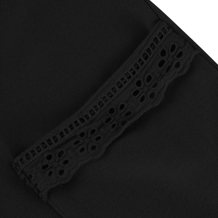 Damen Maxikleid mit langen Ärmeln, Seitentaschen und Schlitzsaum