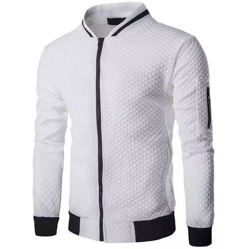 W&W Mode | Jacquard Zip-Bomberjacke