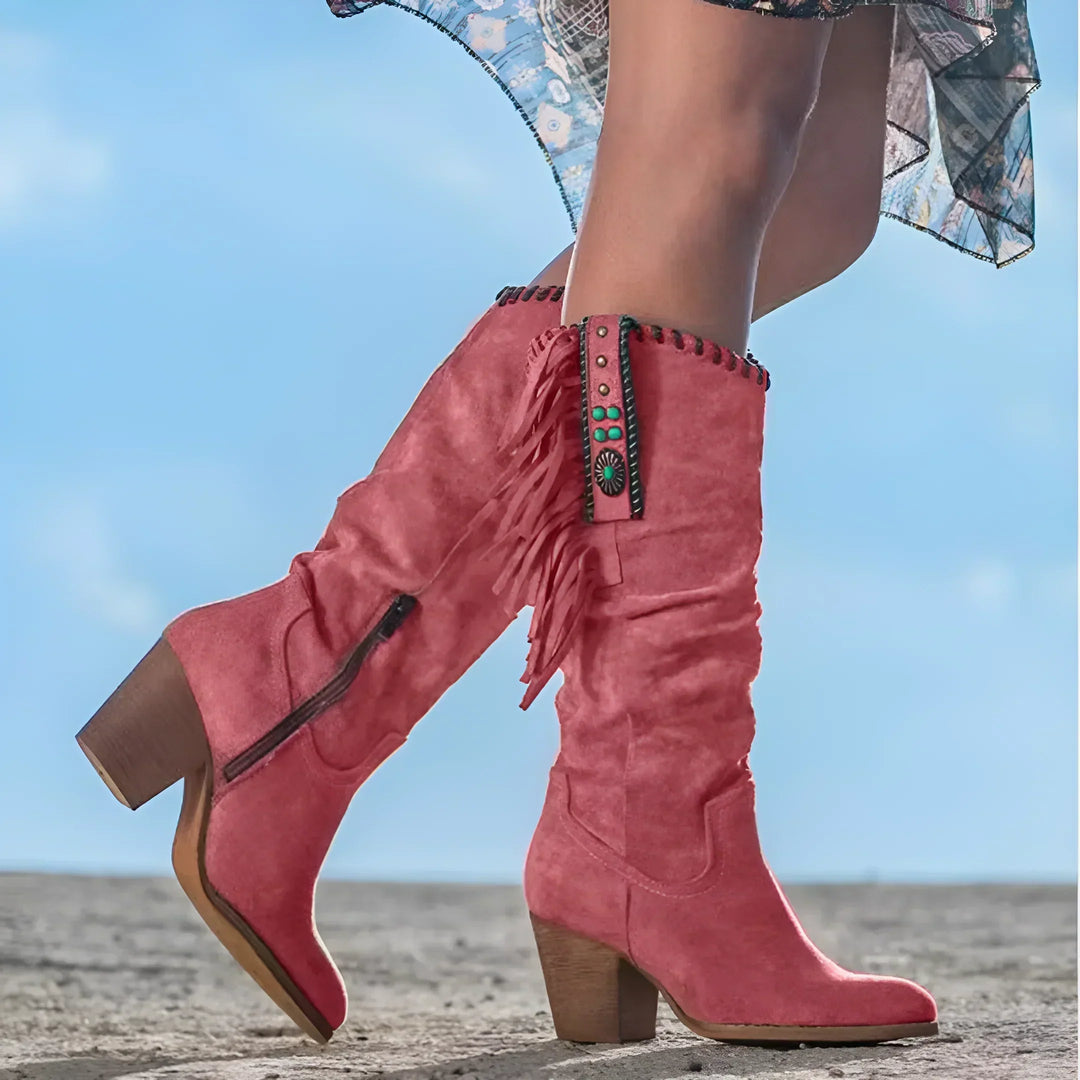 W&W Mode | Echtes Leder Cowboy Stiefel