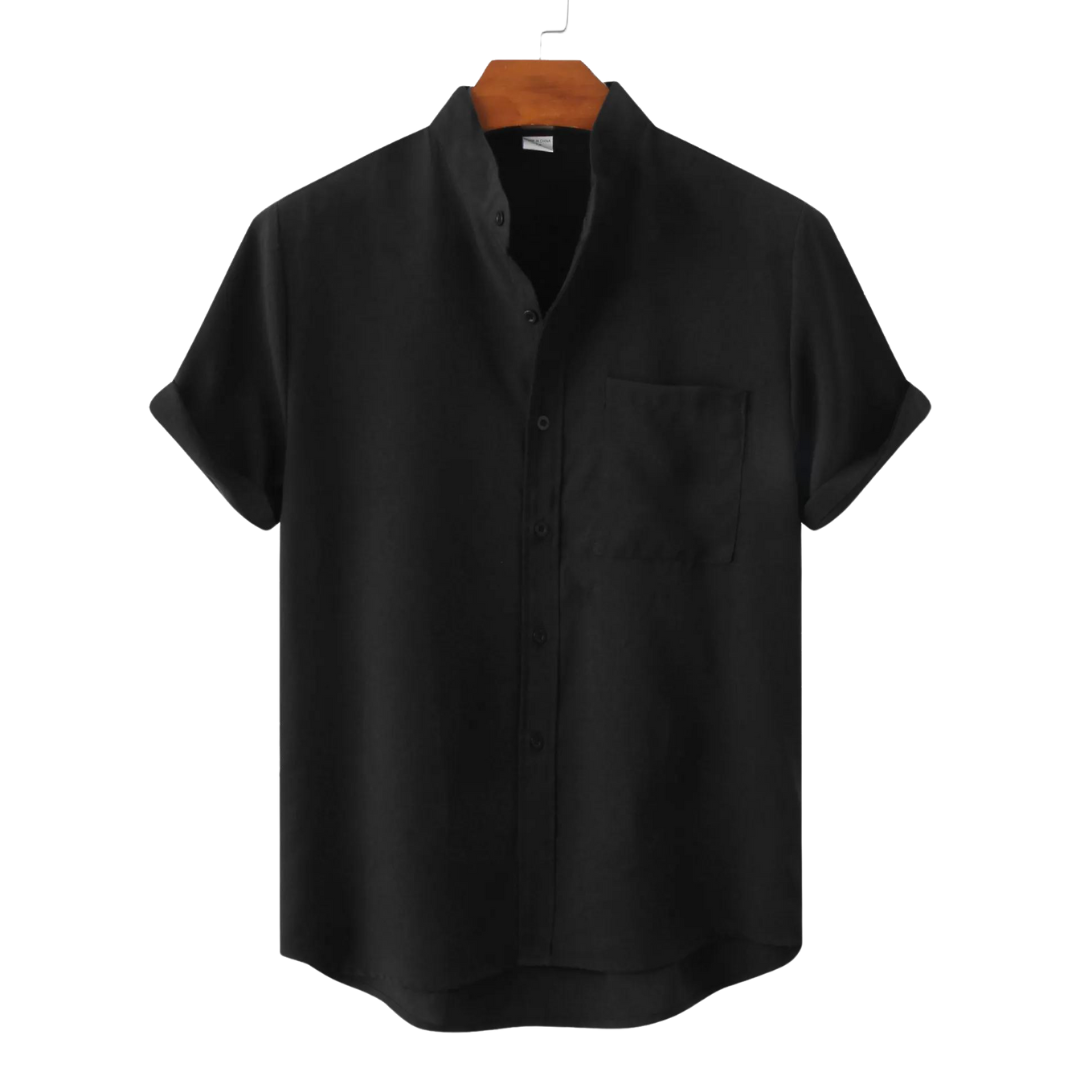 W&W Mode Leinen T-Shirt - Boho - Einfarbig Schmale Passform