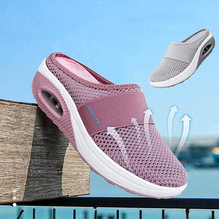 Sandalen aus glattem Mesh für Frauen
