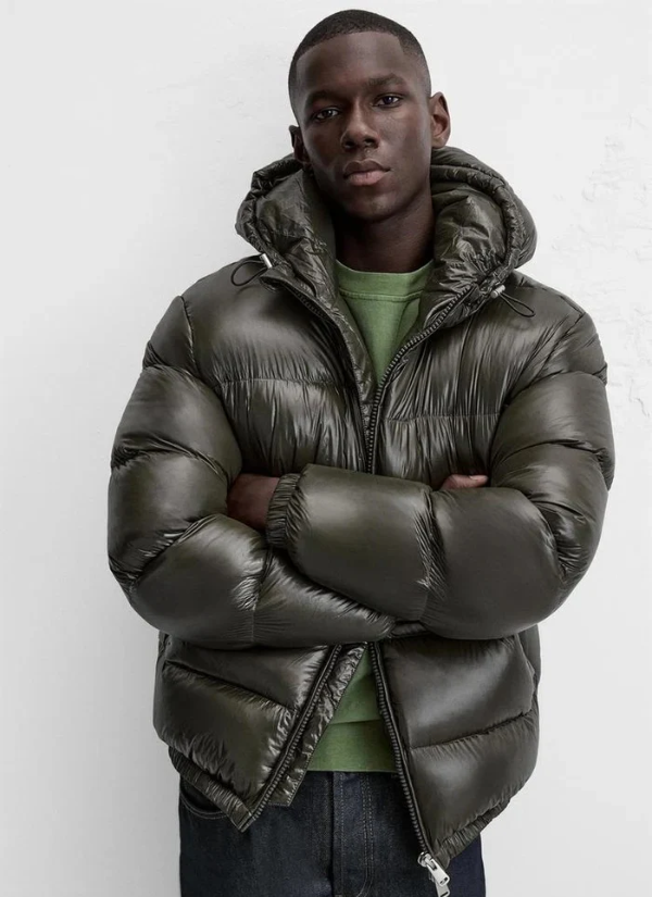 Damen Pufferjacke mit Kapuze