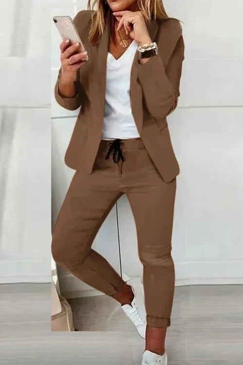 W&W Mode | Langärmeliger Blazer Und Hose Stil