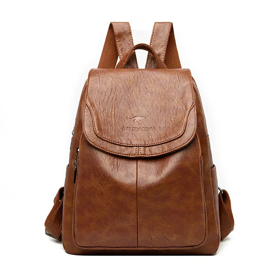 W&W Mode | Diebstahlsichere Leder Rucksack