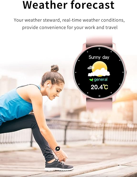 W&W Mode | Wasserdichte Unisex Smartwatch Mit Fitness Tracker Und Herzfrequenzmesser
