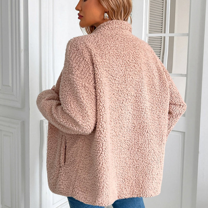 W&W Mode | Lässige Winter Zip-Up Fuzzy Jacke für Damen