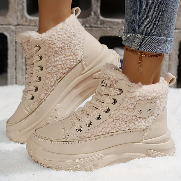 W&W Mode – Wasserdichte Plüsch-Stiefeletten