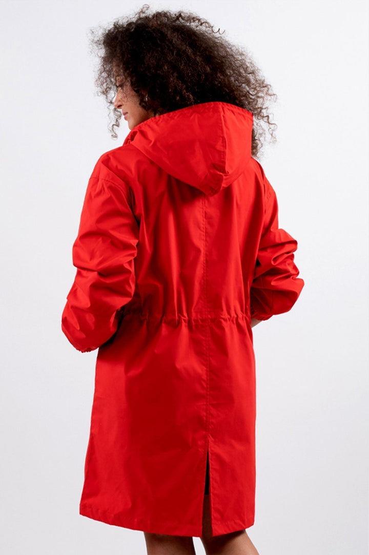 Wasserfeste Windjacke mit Kapuze in Übergröße Regenjacke