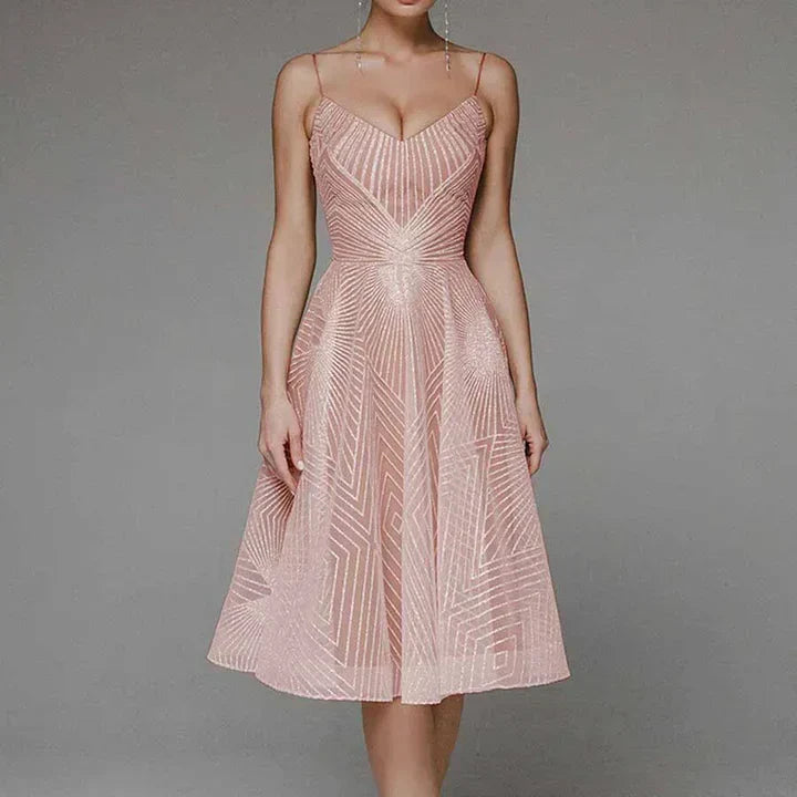 W&W Mode | Damen Besticktes Luxuskleid