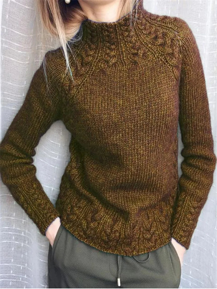 Damen Pullover mit lockerer Passform aus weichem, atmungsaktivem Material