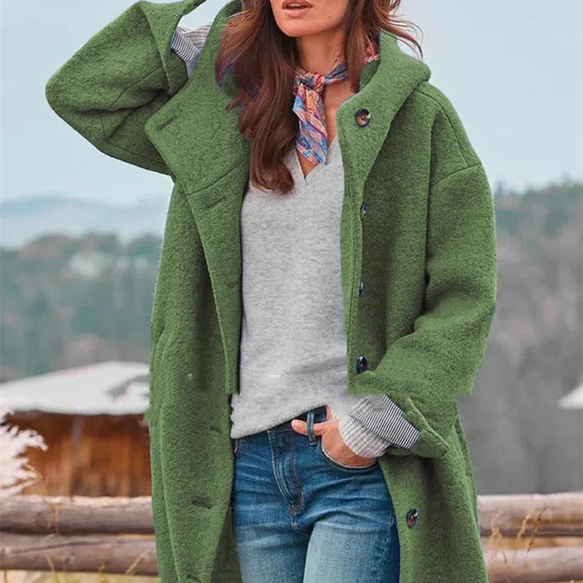 W&W Mode | Lässiger Lange Mantel für Damen | Stilvoll und Bequem