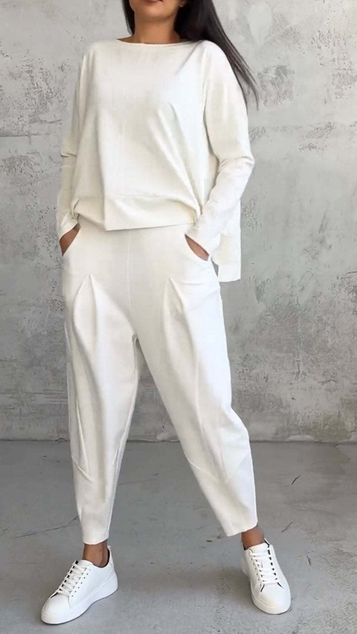 W&W Mode | Hosenanzug Mit Langen Ärmeln Für Frauen, Unregelmäßiges Design