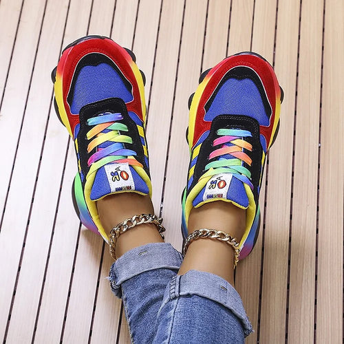W&W Mode | Orthopädische Regenbogensneaker