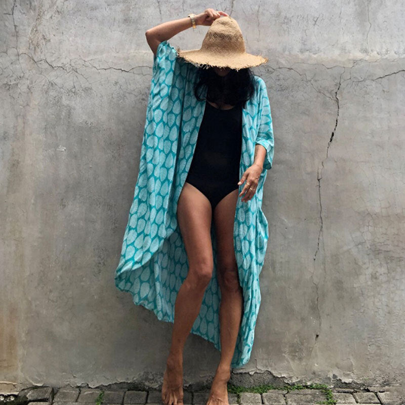 W&W Mode | Glamouröse Sonnenschutz Resort Strandkleid Cover Up