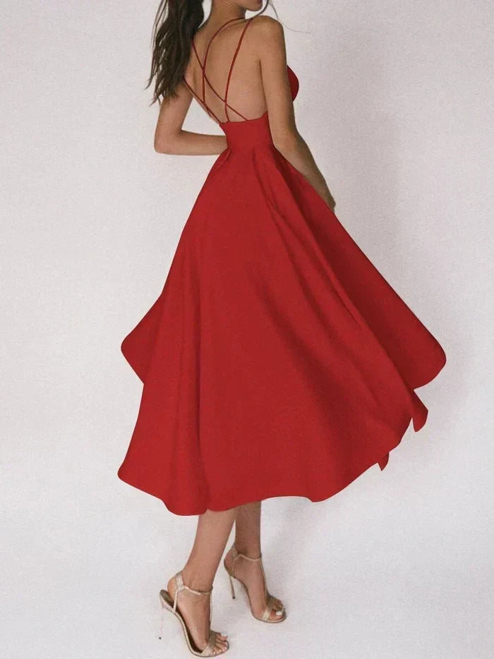 W&W Mode | Kleid mit V-Ausschnitt für Damen