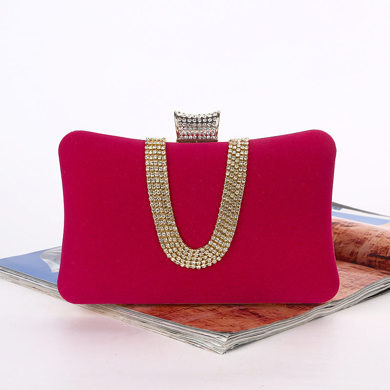 W&W Mode förmige Diamant-Wildleder-Tasche