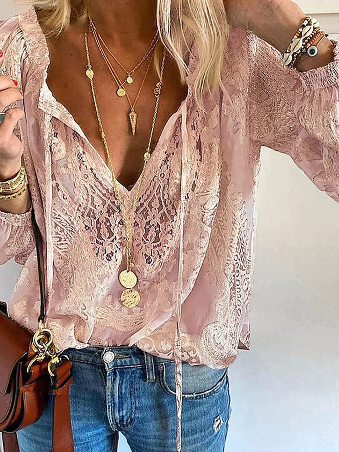 W&W Mode | Bluse Mit Spitzendetails