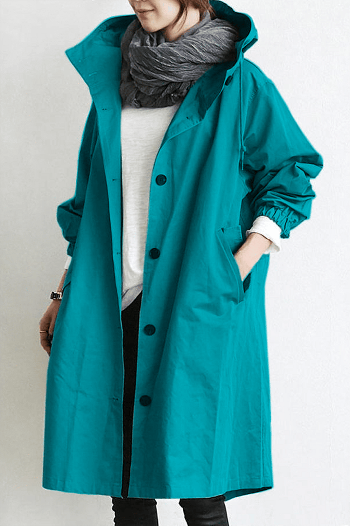 W&W Mode | Trenchcoat mit Kapuze für Damen