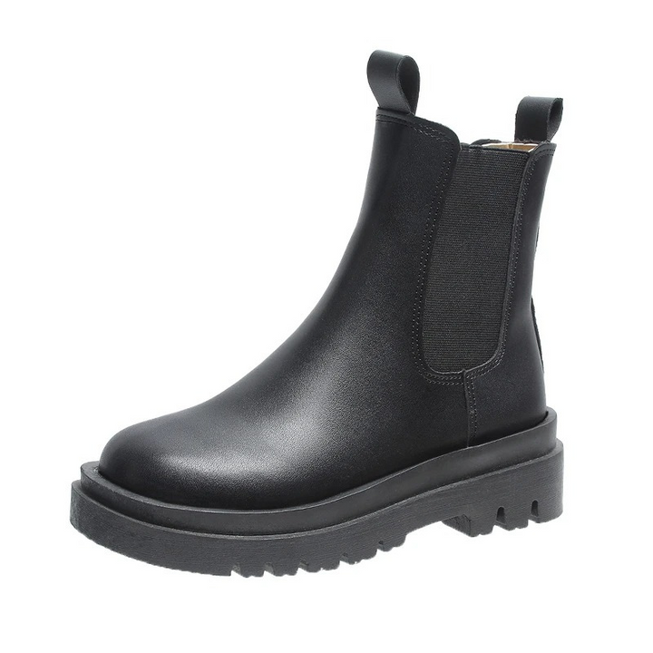 W&W Mode | Damen Chelsea Boots mit Elastischen Seiten und Zugschlaufen