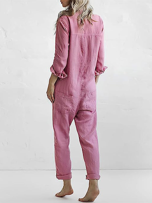 W&W Mode | Bequemer Jumpsuit Mit Taillengürtel