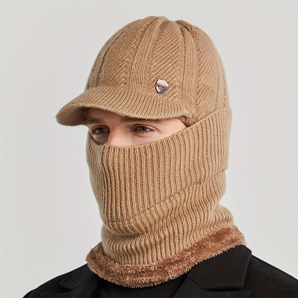 W&W Mode | Casual Winter Vielseitige Strick-Balaclava und Nackenwärmer Set für Unisex