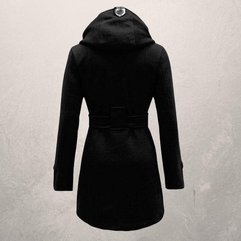 W&W Mode | Warmer Und Trendiger Wintermantel Mit Gürtel Und Kapuze Aus Baumwolle