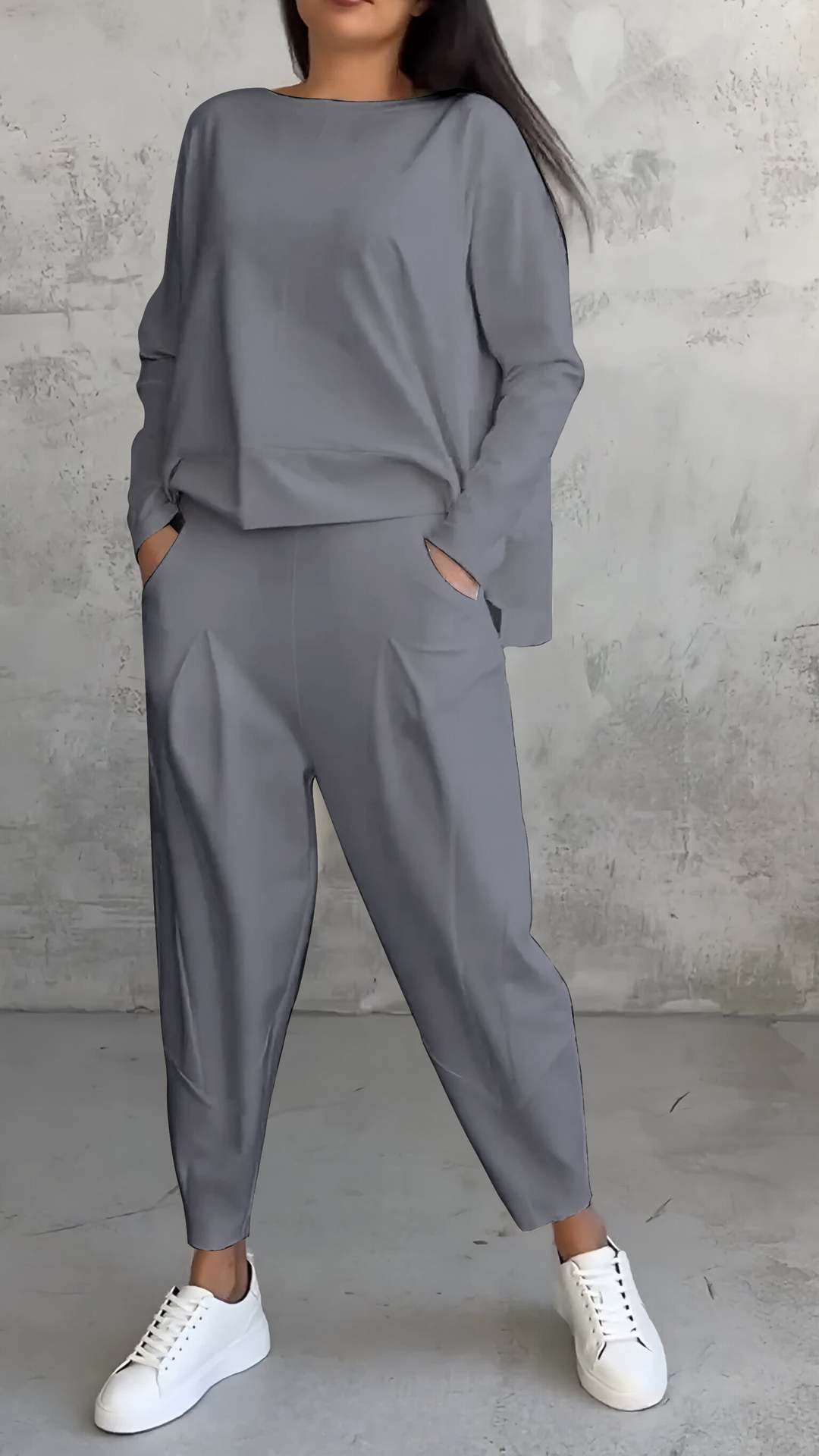 W&W Mode | Hosenanzug Mit Langen Ärmeln Für Frauen, Unregelmäßiges Design