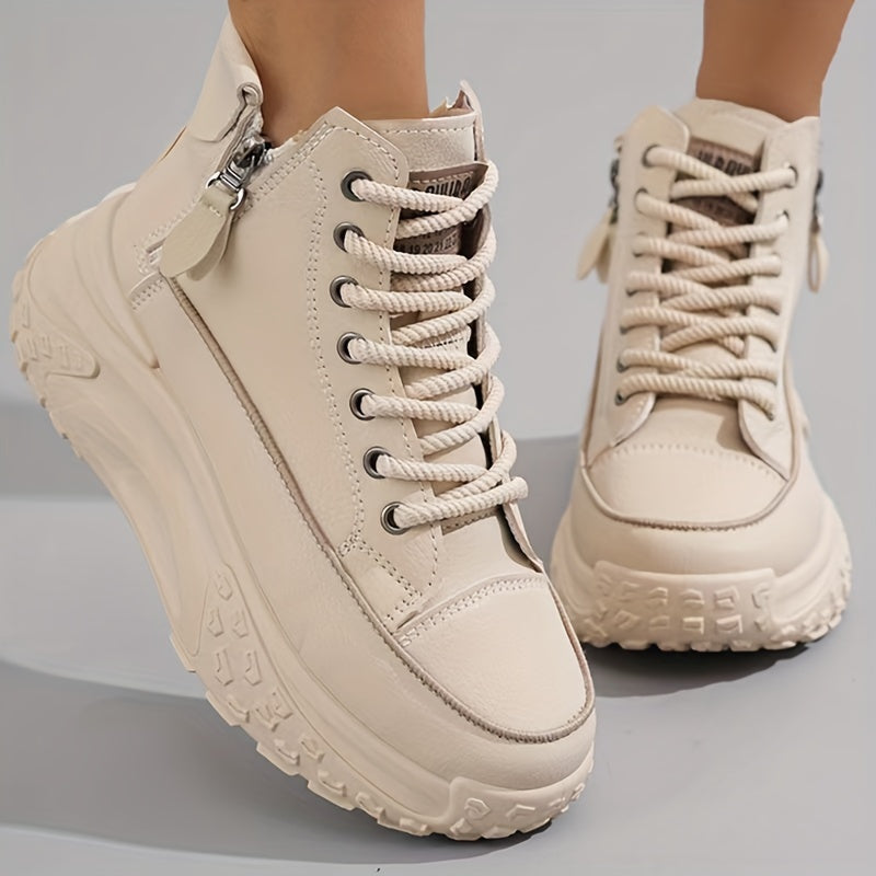 W&W Mode | Lässige Plateau Knöchelhohe Sneaker