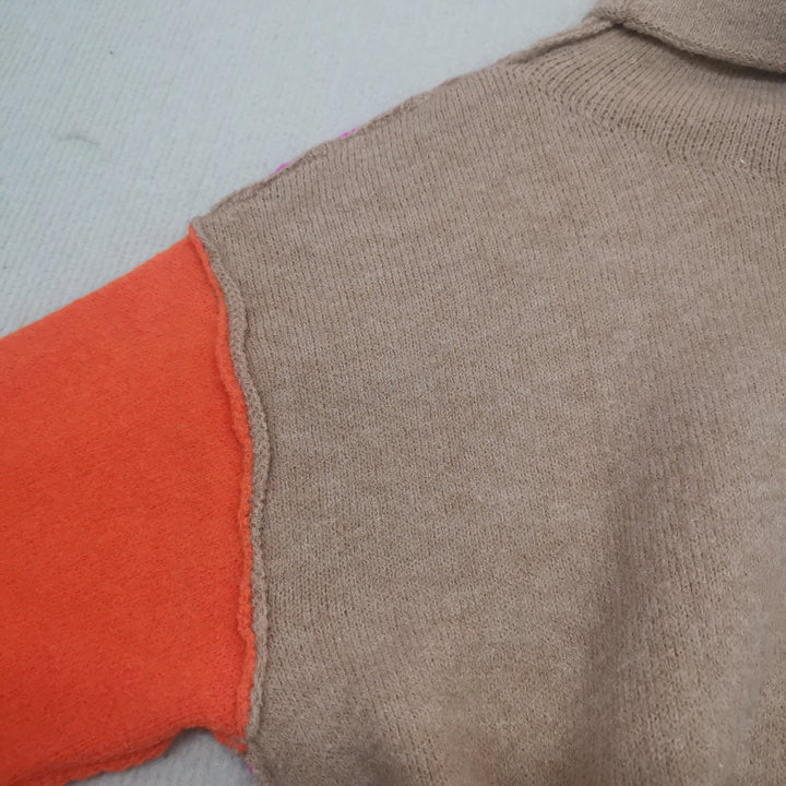 W&W Mode - Atemberaubender Farbblock-Pullover