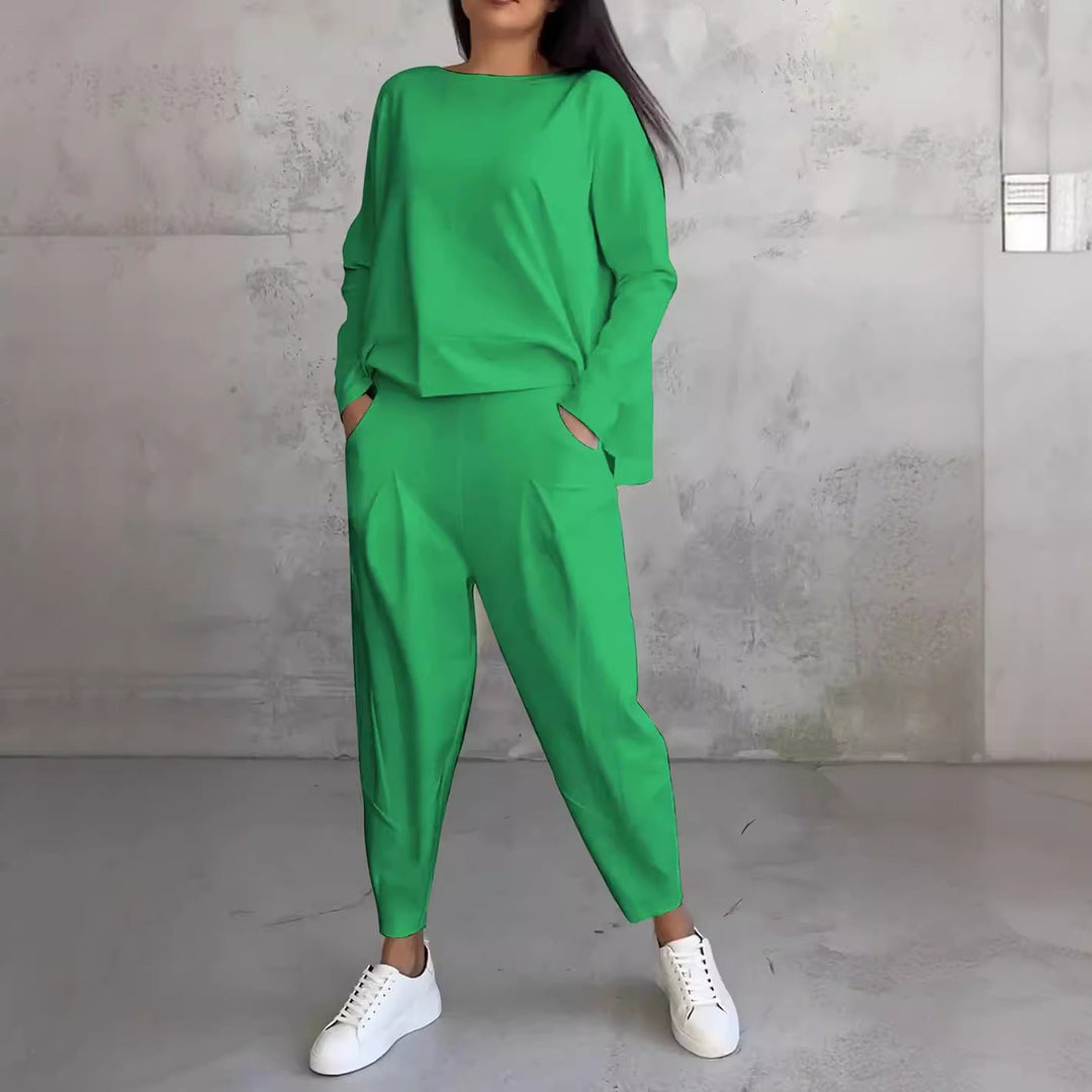 W&W Mode | Hosenanzug Mit Langen Ärmeln Für Frauen, Unregelmäßiges Design