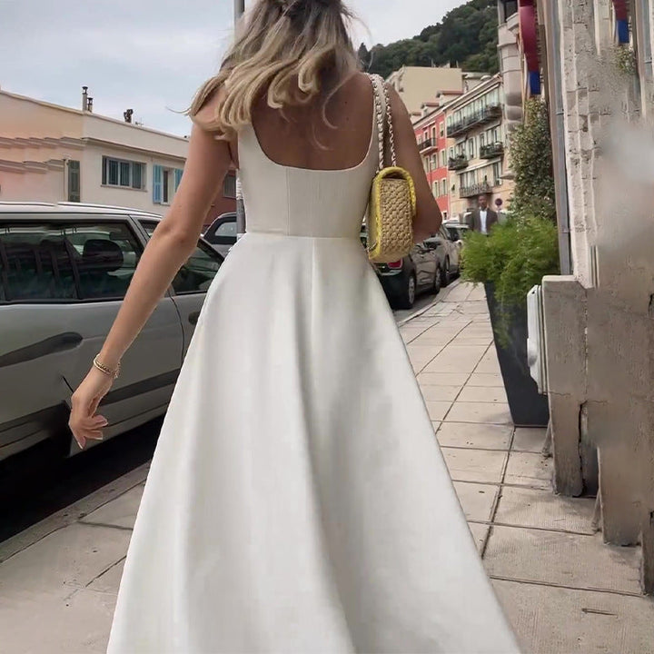 W&W Mode | Trägerkleid Mit Eckigem Ausschnitt