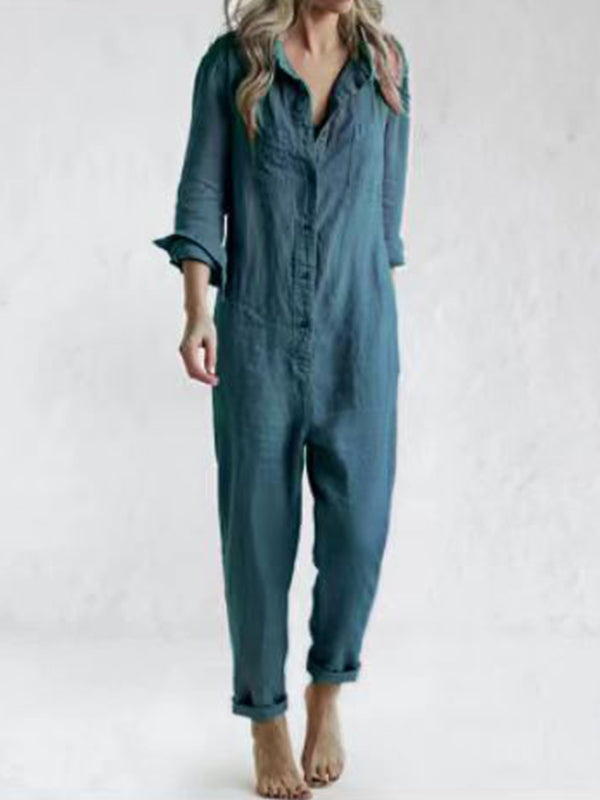 W&W Mode - Langärmliger Jumpsuit