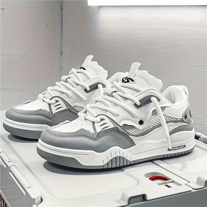 W&W Mode | Herren Stilvolle Schnür Skate Sneaker mit
