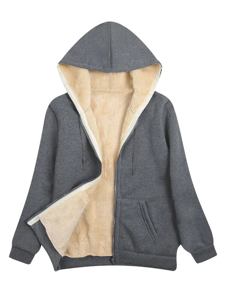 W&W Mode | Warme und weiche Kapuzenjacke für Damen | Perfekt für den Winter