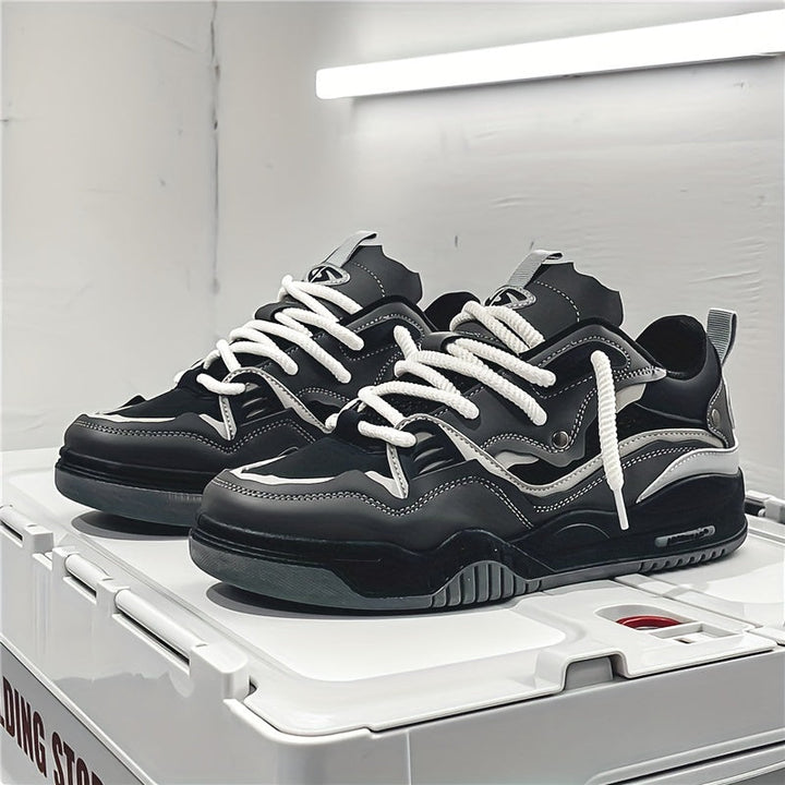 W&W Mode | Herren Stilvolle Schnür Skate Sneaker mit