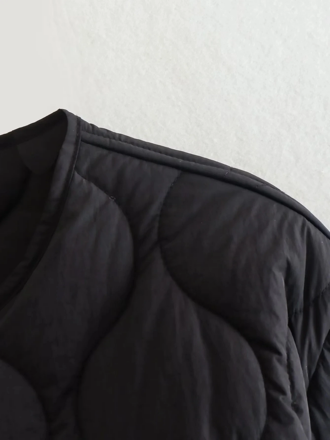 W&W Mode | Gepolsterte Jacke Damen, Leichtes Übergröße Modell Mit Taschen, Knopfverschluss