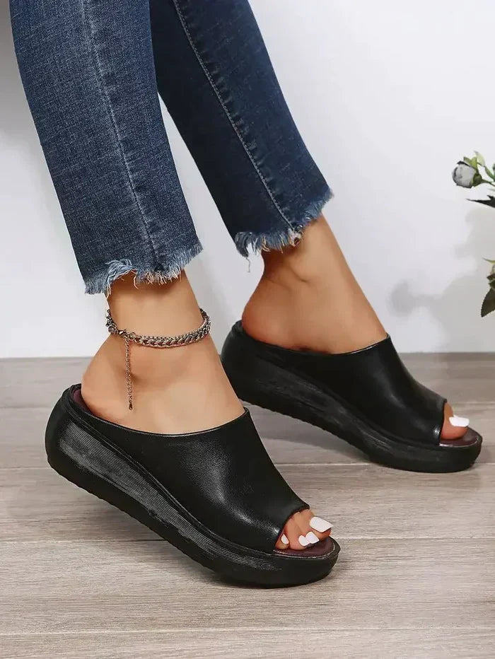 W&W Mode | Damen Hausschuhe mit Ledersohle