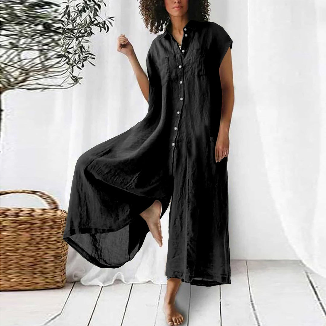 W&W Mode | Super Stylischer Leinen Jumpsuit Für Damen